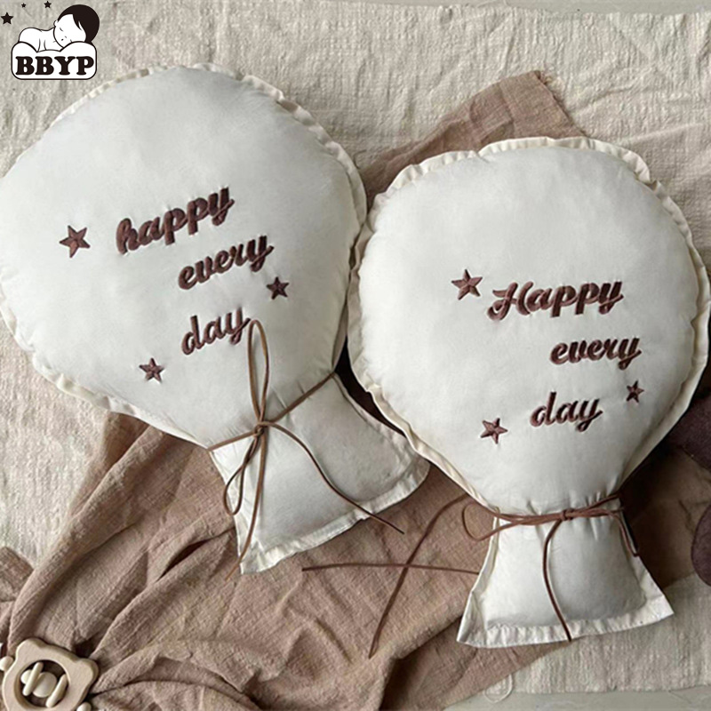 Baby Nursery Embroidery - 2Pcs 목화 자수 풍선 벽 매달려