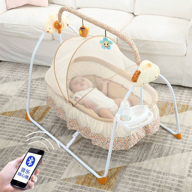 Baby Nursery Furniture - 스마트 전기 아기 요람 침대, 접이식