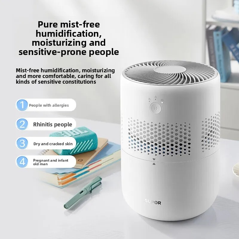 Humidifier Nursery Quiet - 안개 발생 없는 스팀 증발식 가습기,