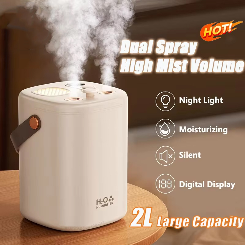 Humidifier Nursery Quiet - 아기방, 임산부 침실용 2L 초음파 가습기,