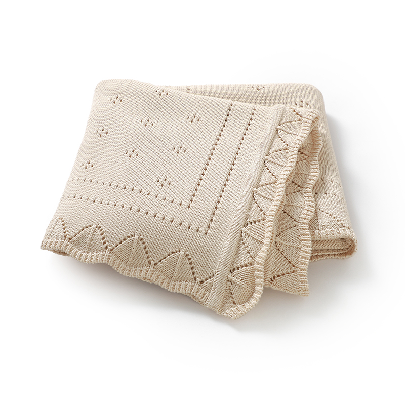 Baby Girl Nursery Quilt - 아기 담요 면 니트 100*80cm 신생아