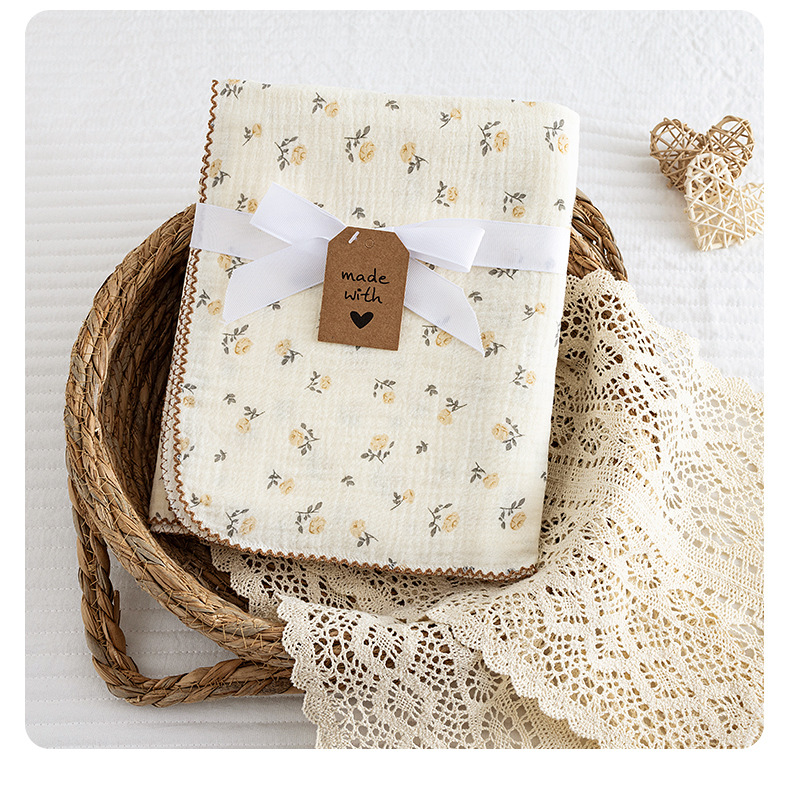 Baby Girl Nursery Quilt - 100*130cm 여름 아기 속싸개 담요 신생아