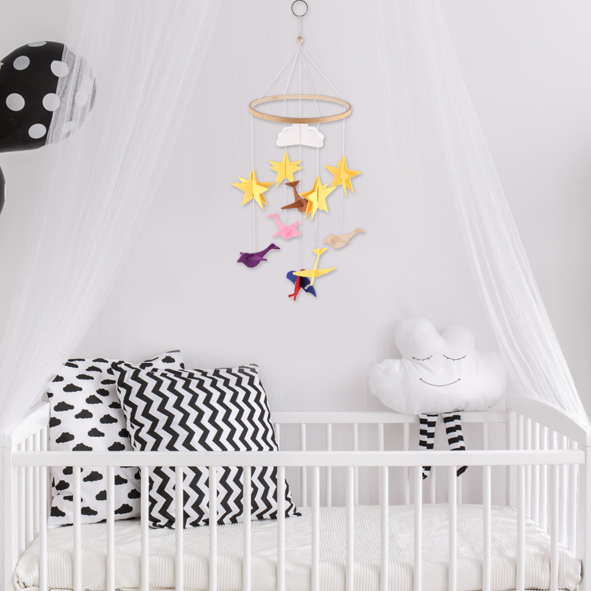1Pcs 아기 침대 장식품 프리미엄 윈드 차임 펠트 펜 - Baby Nursery Crib 리뷰 및 가격