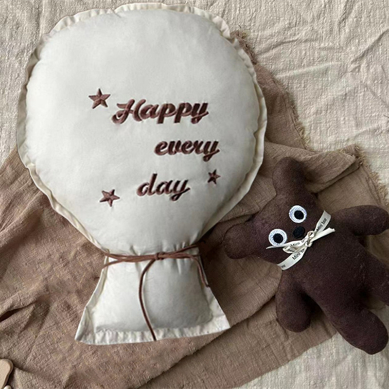 2Pcs 목화 자수 풍선 벽 매달려 장식품 어린이 방  - Baby Nursery Embroidery 리뷰 및 가격