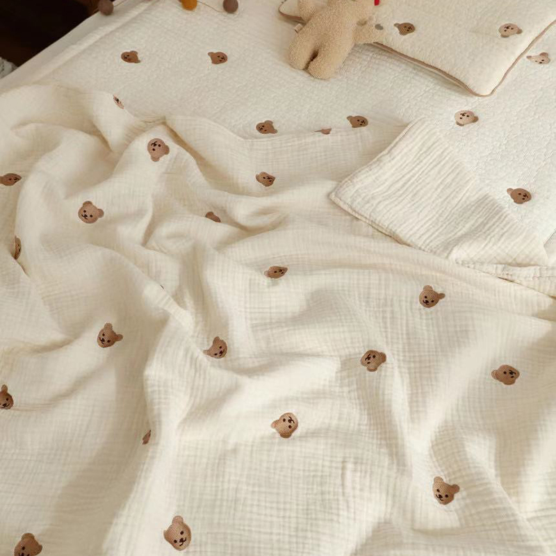 MILANCEL Ins 핫 신생아 아기 담요 한국 곰  - Baby Nursery Embroidery 리뷰 및 가격