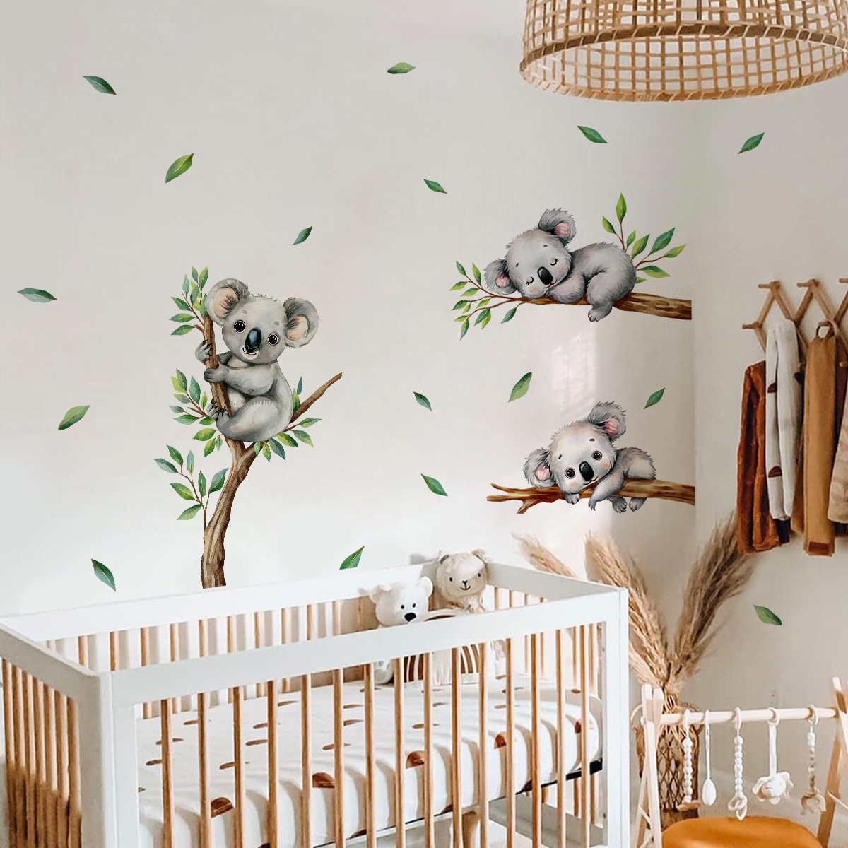 만화 코알라 나무 가지에 오르는 벽 스티커 어린이 방  - Baby Nursery Decals 리뷰 및 가격