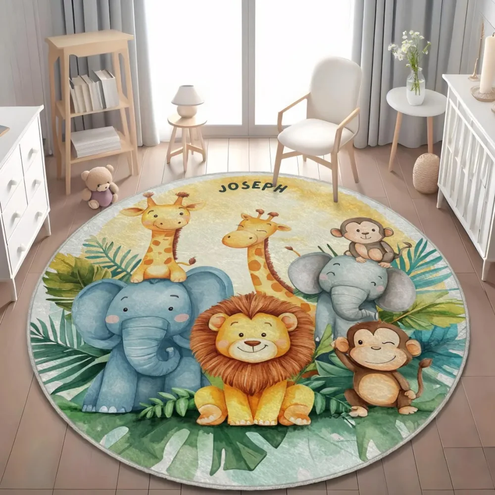야생 사파리 동물 바닥 매트 기린 사자 러그 어린이 방 - Baby Nursery Giraffe 리뷰 및 가격