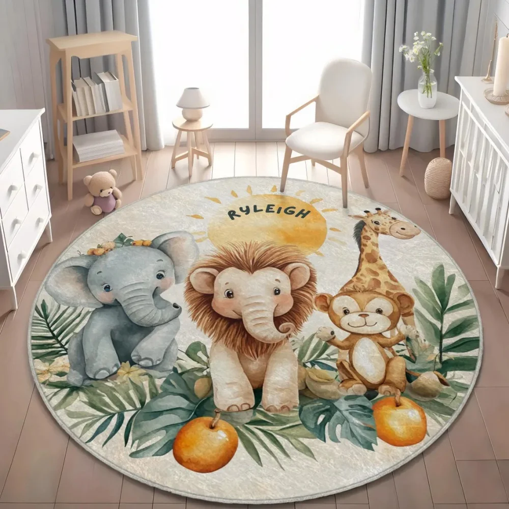 야생 사파리 동물 바닥 매트 기린 사자 러그 어린이 방 - Baby Nursery Giraffe 리뷰 및 가격