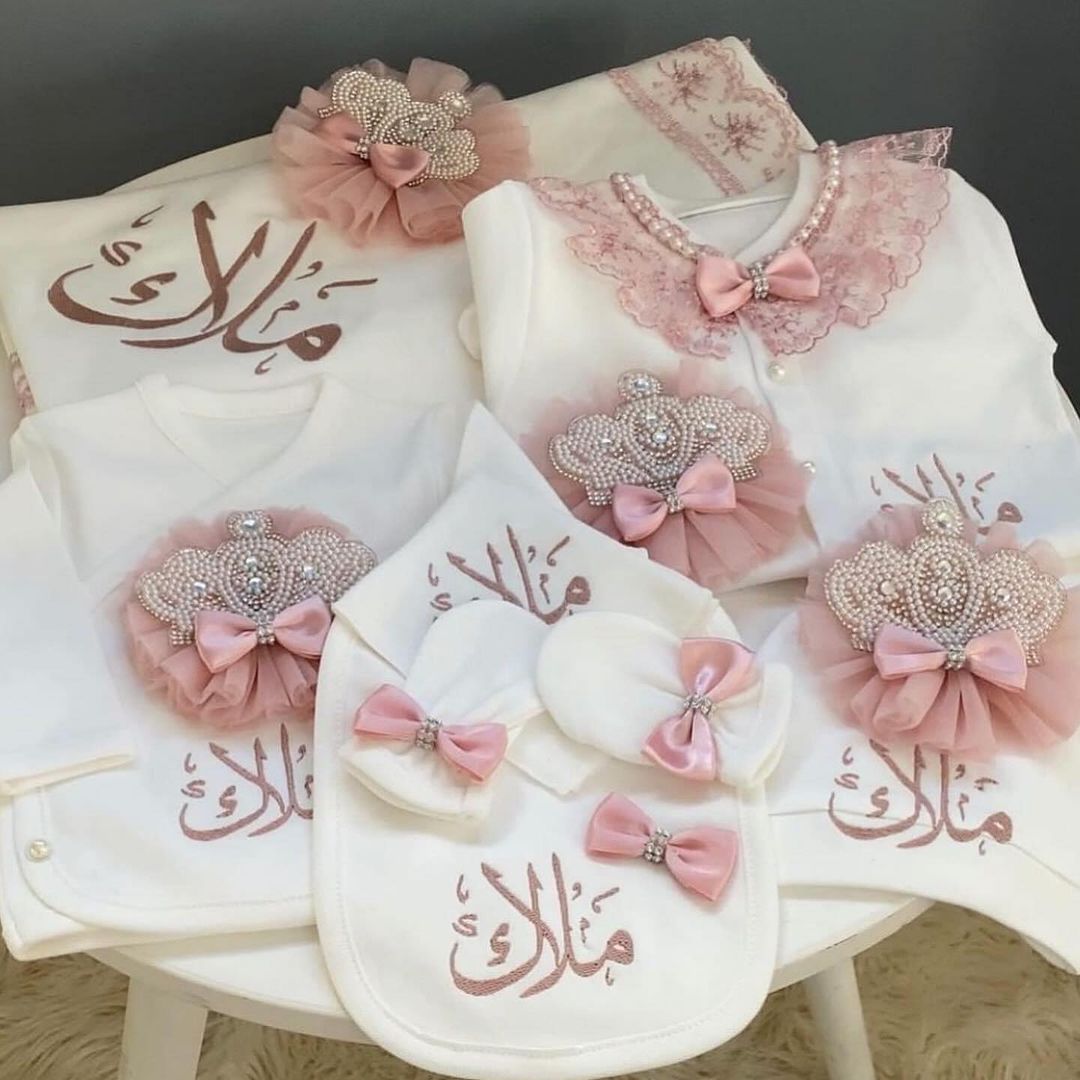 Dollbling 5pcs 신생아 환영 홈 복장 코튼  - Baby Nursery Embroidery 리뷰 및 가격