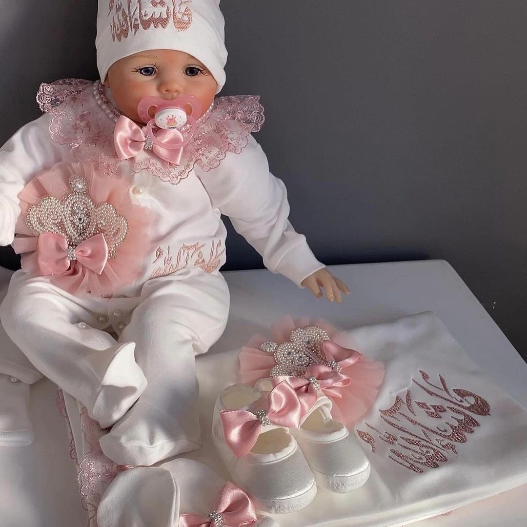 Dollbling 5pcs 신생아 환영 홈 복장 코튼  - Baby Nursery Embroidery 리뷰 및 가격