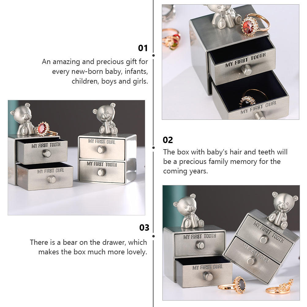 아기 치아 보관함 2단 서랍 디자인, 신생아 남아 여아 - Baby Keepsake Box 리뷰 및 가격