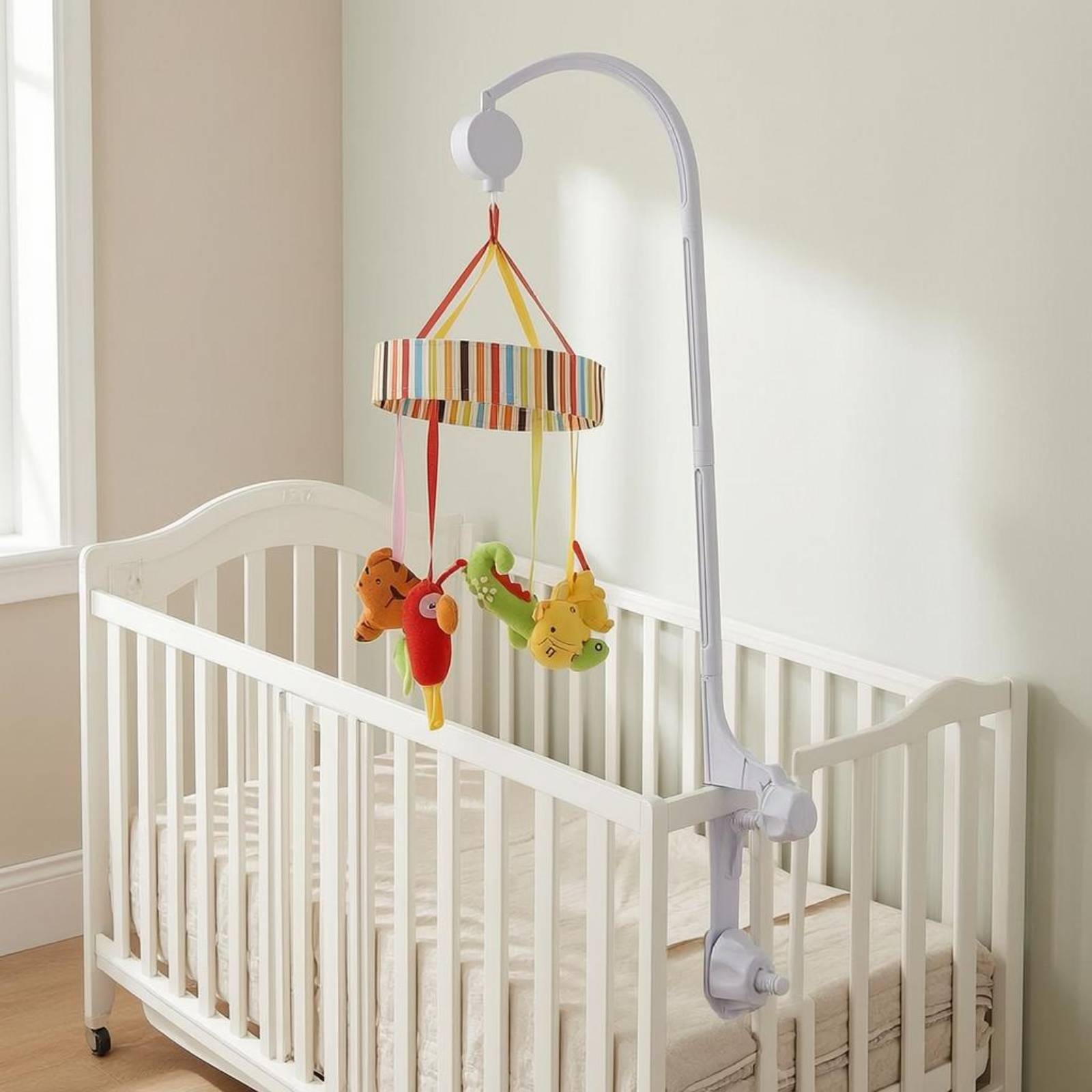아기 침대 모빌 스탠드 화이트 침대 모빌 홀더 보육원  - Baby Nursery Crib 리뷰 및 가격