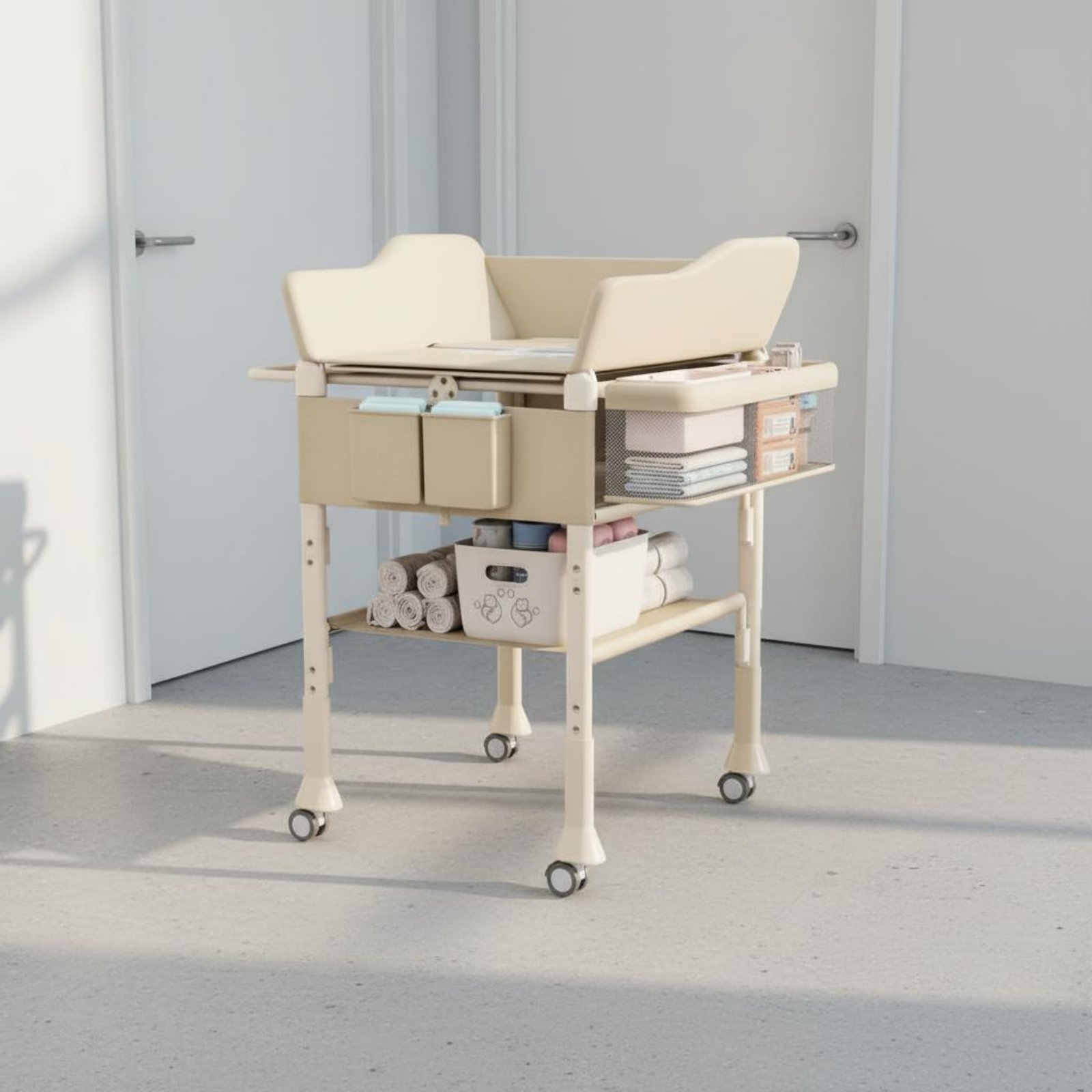 아기 목욕 및 기저귀 교환대 2 in 1 높이 조절 가 - Baby Nursery Furniture 리뷰 및 가격