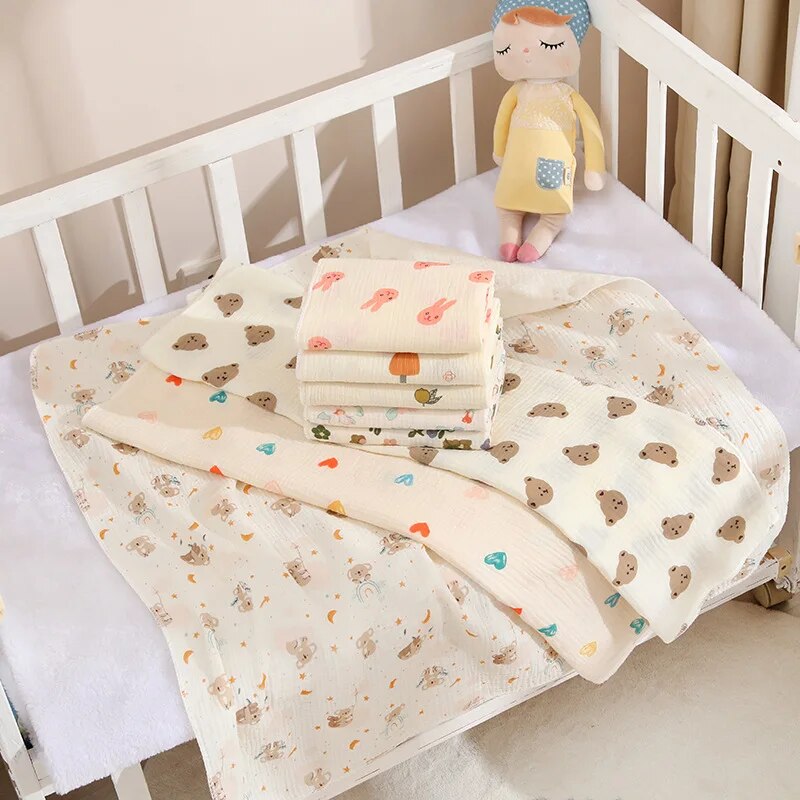 신생아를위한 아기 수신 담요 면화 모슬린 포대기 담요  - Baby Nursery Accessories 리뷰 및 가격
