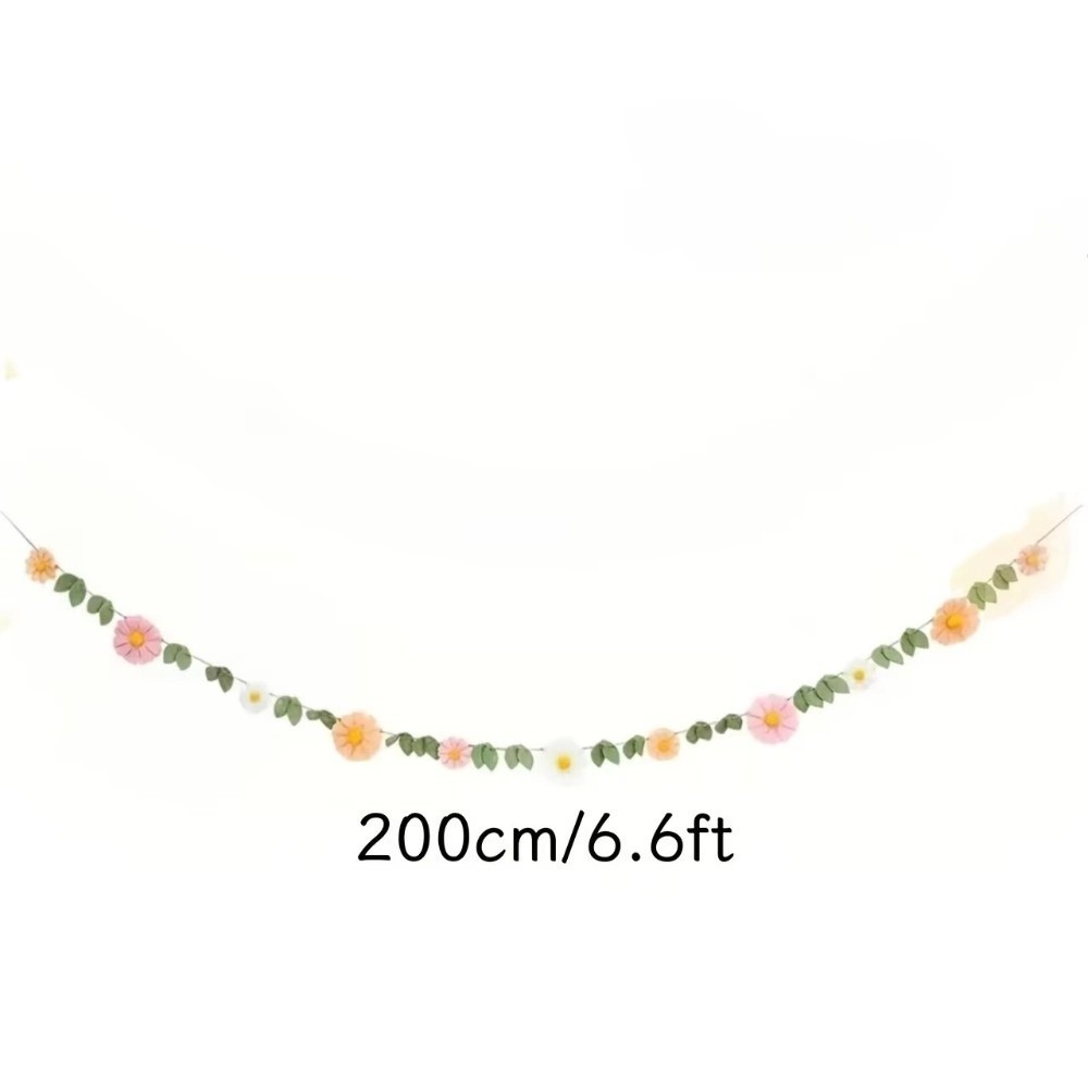 200CM 펠트 데이지 배너 펠트 데이지 모양 데이지  - Baby Nursery Garland 리뷰 및 가격