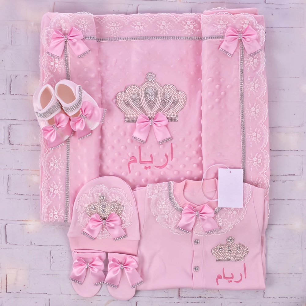 5pcs 아기 소녀 신생아 보석 Layette 선물 세 - Baby Nursery Embroidery 리뷰 및 가격
