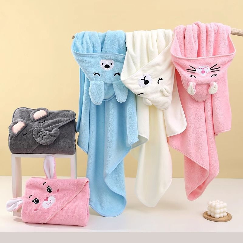 만화 아기 목욕 타올 부드러운 신생아 후드 수건 담요  - Baby Nursery Accessories 리뷰 및 가격