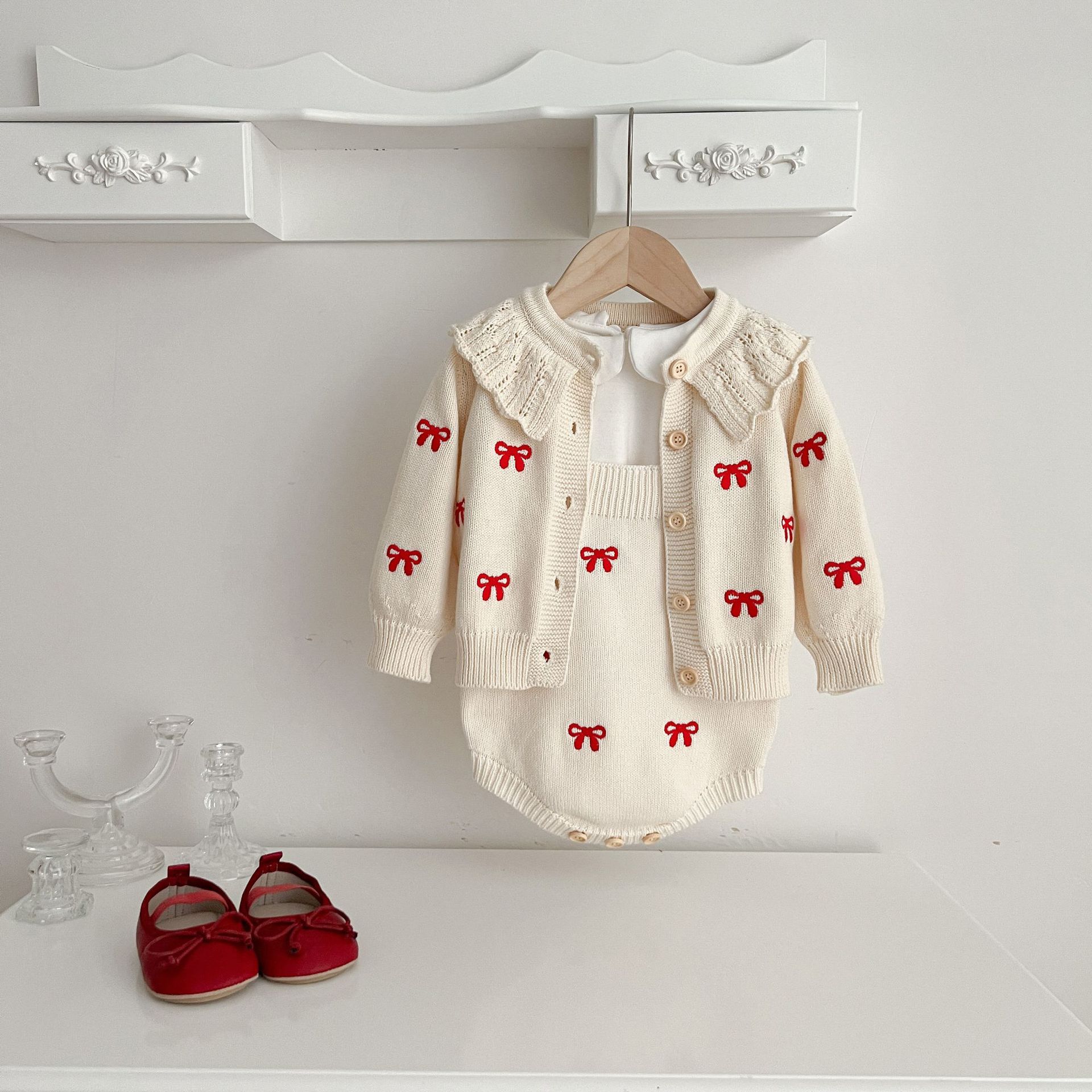 가을 겨울 신생아 유아 아기 소녀 Romper 뜨개질  - Baby Nursery Embroidery 리뷰 및 가격