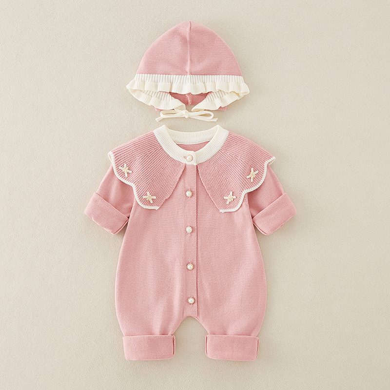 신생아용 니트 점프수트, 아기 자수 패치워크, 모자와  - Baby Nursery Embroidery 리뷰 및 가격