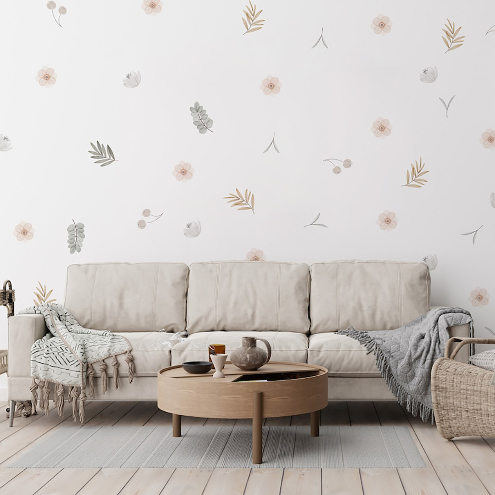 Boho 잎 식물 DIY 벽 데칼 아트 벽화 비닐 벽  - Baby Nursery Accessories 리뷰 및 가격
