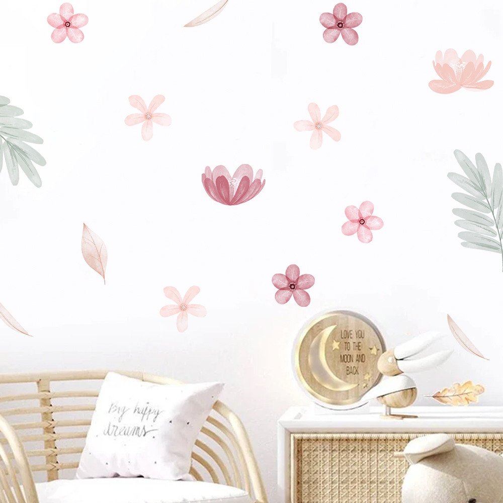 Boho 잎 식물 DIY 벽 데칼 아트 벽화 비닐 벽  - Baby Nursery Accessories 리뷰 및 가격