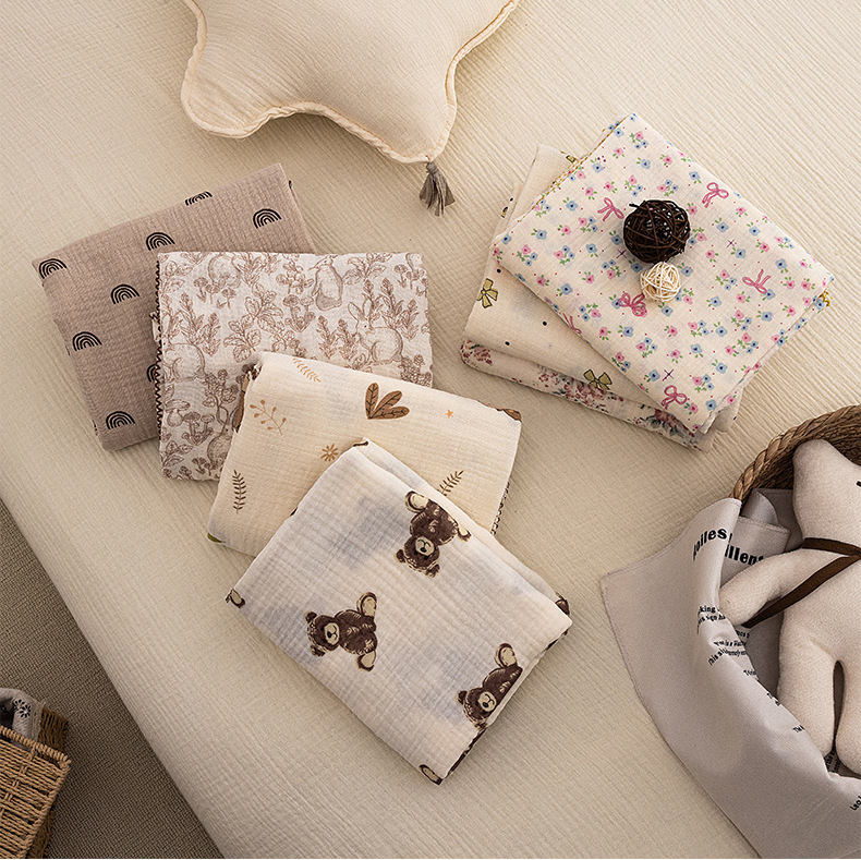 아기 여름 속싸개 신생아 꽃무늬 거즈 아기 담요 남아  - Baby Girl Nursery Quilt 리뷰 및 가격